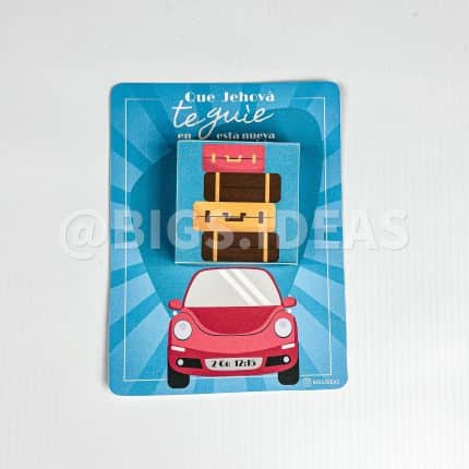 Tarjeta con relieve despedida