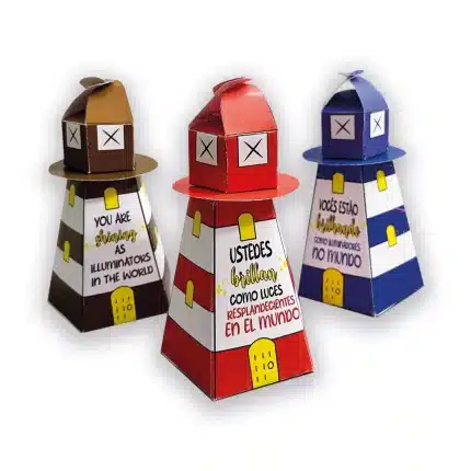Caja Faro "Brillan como luces"