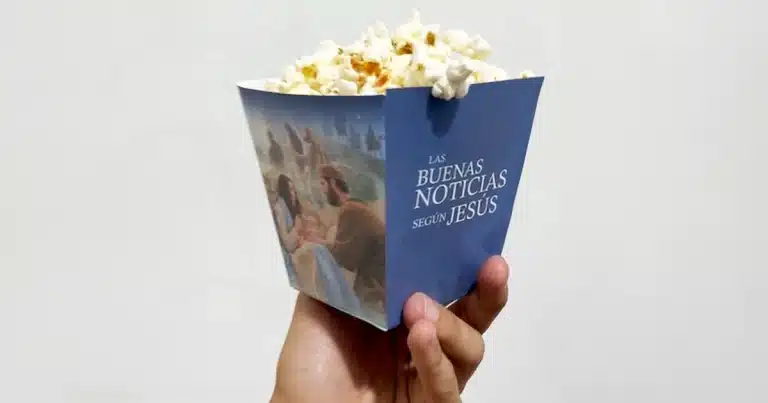 Caja de palomitas película de Jesús