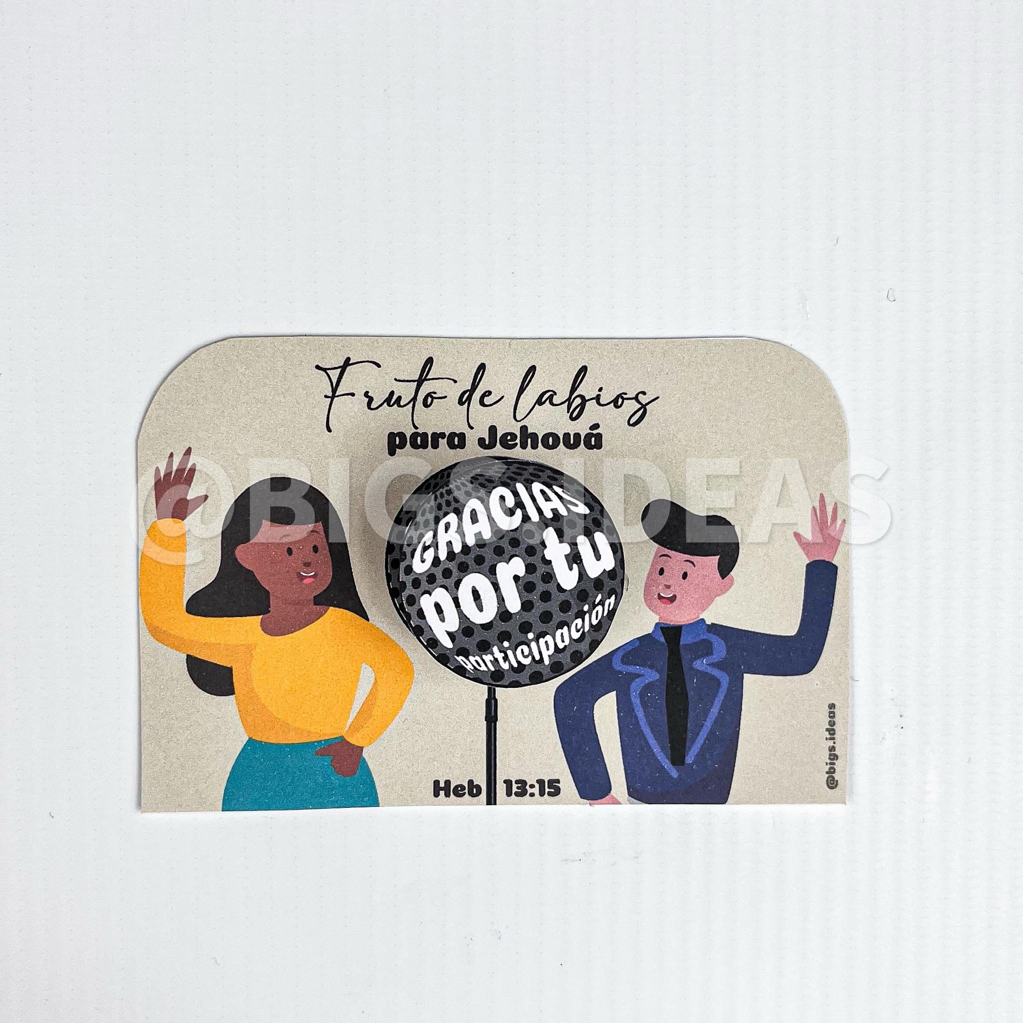 Tarjeta gracias por tu participación