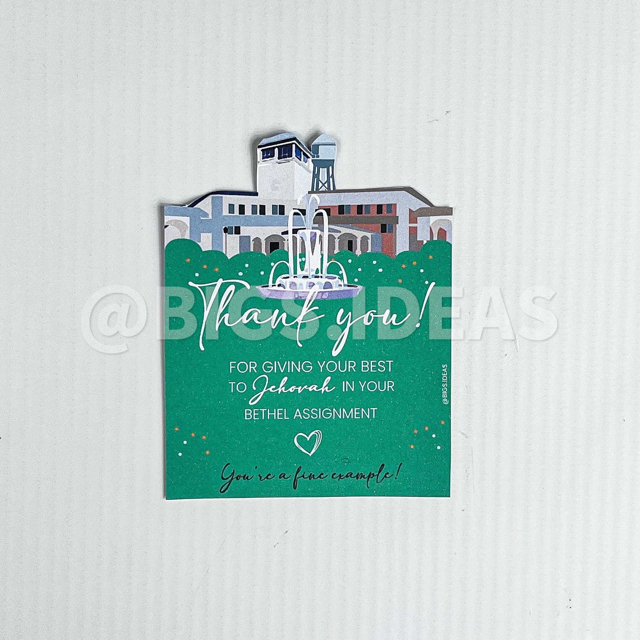 Tarjetas gracias betelitas ENGLISH