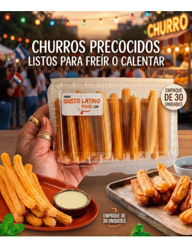 CHURROS precotte surgelate in confezioni 30 unità di 10 cm.