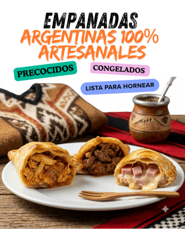 EMPANADA ARGENTINE CLASSICHE: PRECOTTE, SURGELATE E PRONTE DA INFORNARE