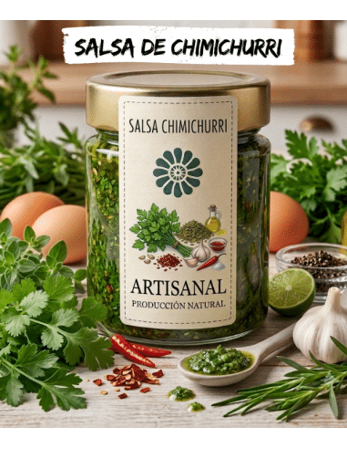 Salsa Chimichurri Argentina Artigianale – Tradizionale – Pronta all’uso220 gs.
